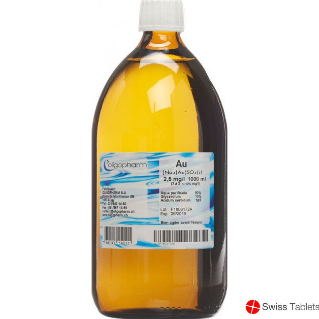 Oligopharm Gold Lösung 2.5mg/l 1000ml buy online
