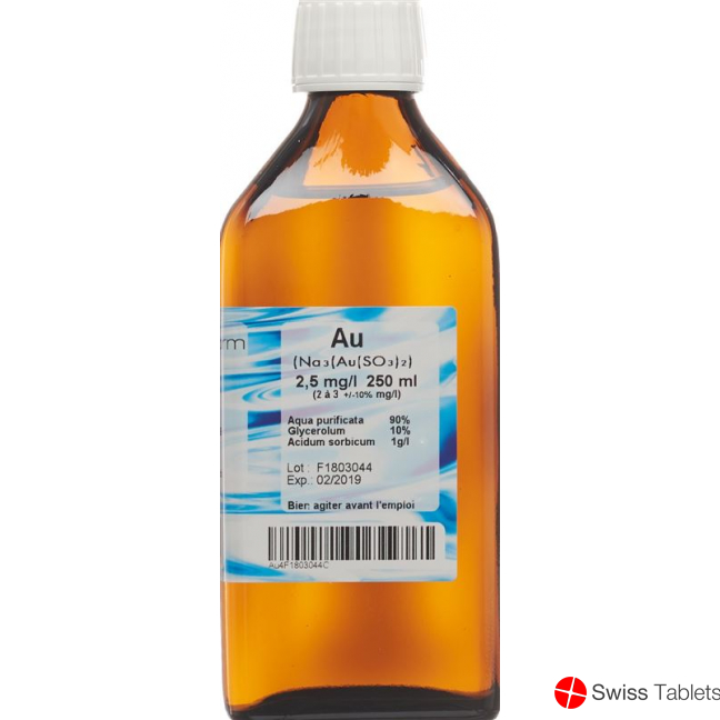 Oligopharm Gold Lösung 2.5mg/l 250ml buy online