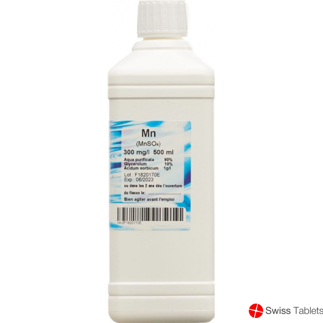 Oligopharm Mangan Lösung 300mg/l 500ml buy online
