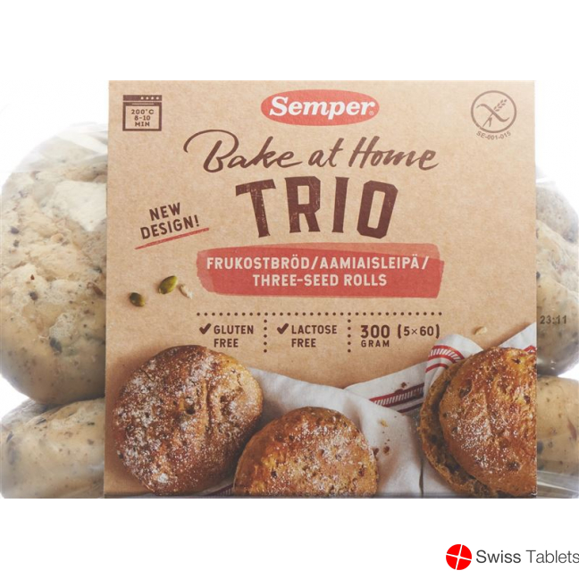 Semper 3-korn Frühstücksbrot Glutenfrei 300g buy online