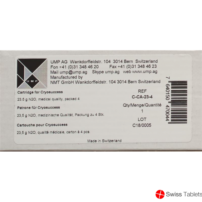 Cryosuccess N2o-patrone 4 Stück buy online