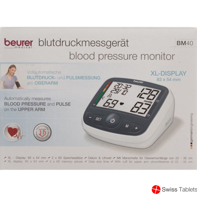 Beurer upper arm blood pressure monitor Bm 40 buy online