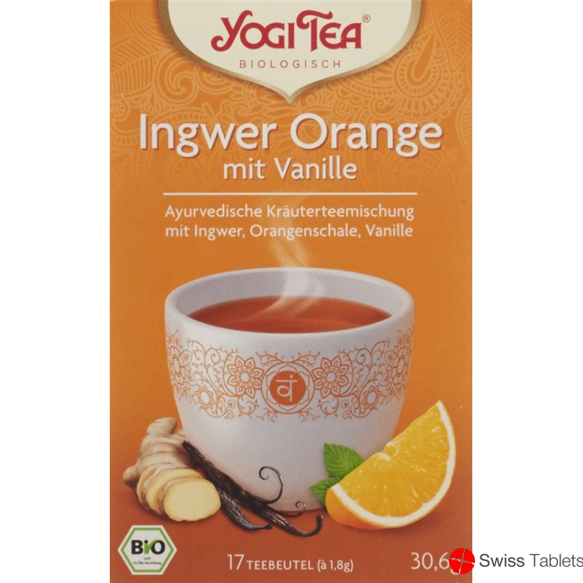 Yogi Tee Ingwer Orange Vanille Beutel 17 Stück buy online