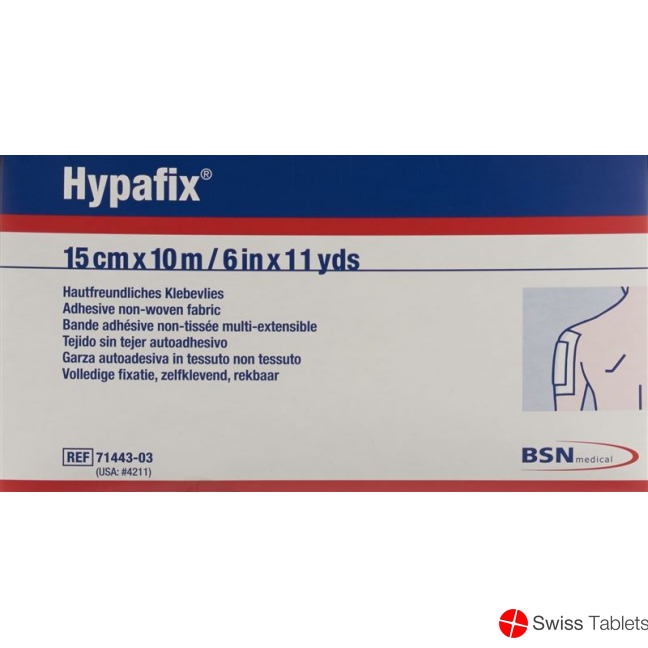 Hypafix adhesive fleece 15cmx10m roll buy online