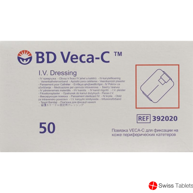 BD Veca-c Katheter Fixierverband Sichtfenst 50 Stück buy online