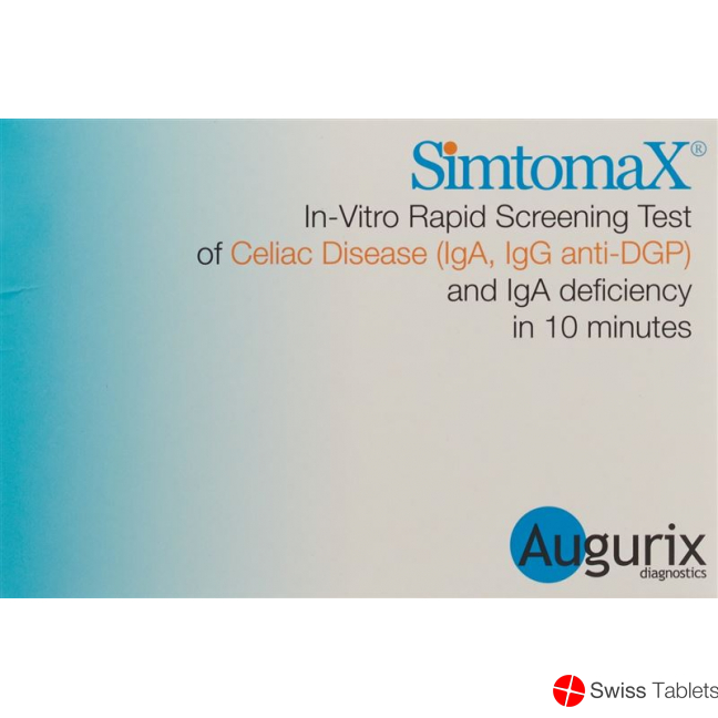 Simtomax GlutenCHECK rapid celiac disease test with accessories