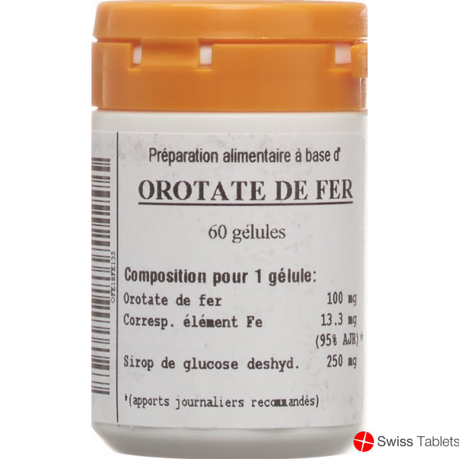 Oligopharm Orotate De Fer Kapseln 100mg 60 Stück buy online