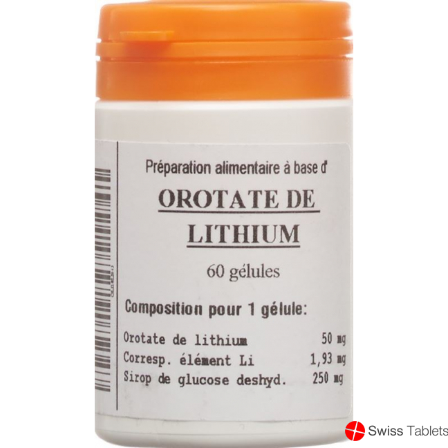Oligopharm Orotate De Lithium Kapseln 50mg 60 Stück buy online