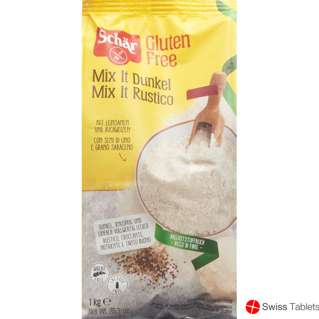 Schär Brot-Mix Dunkel Glutenfrei 1kg buy online