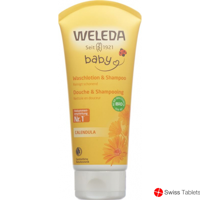 Weleda Baby Calendula Waschlotion & Shampoo 200ml buy online