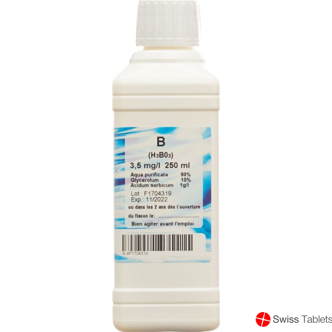 Oligopharm Bor Lösung 3.5mg/l 250ml buy online