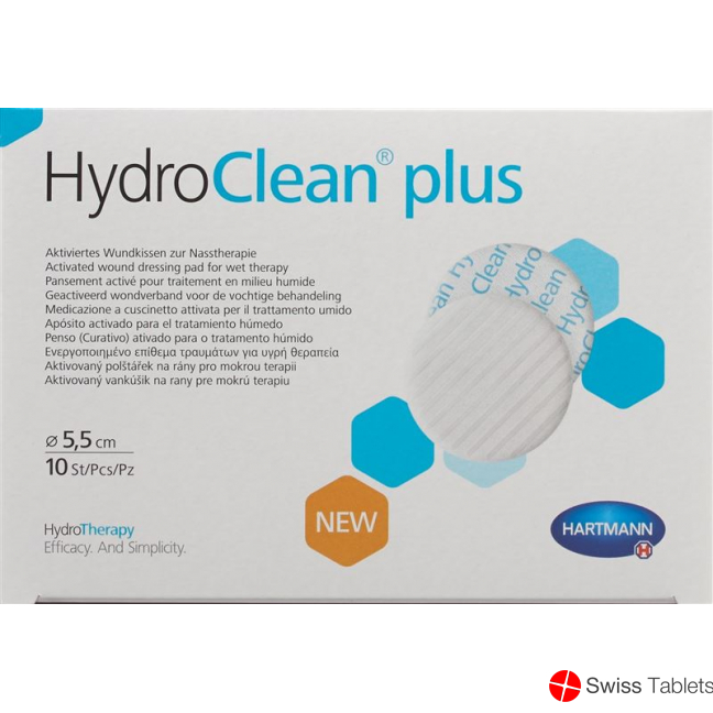 Hydroclean Plus Wundkissen 5.5cm Rund 10 Stück buy online