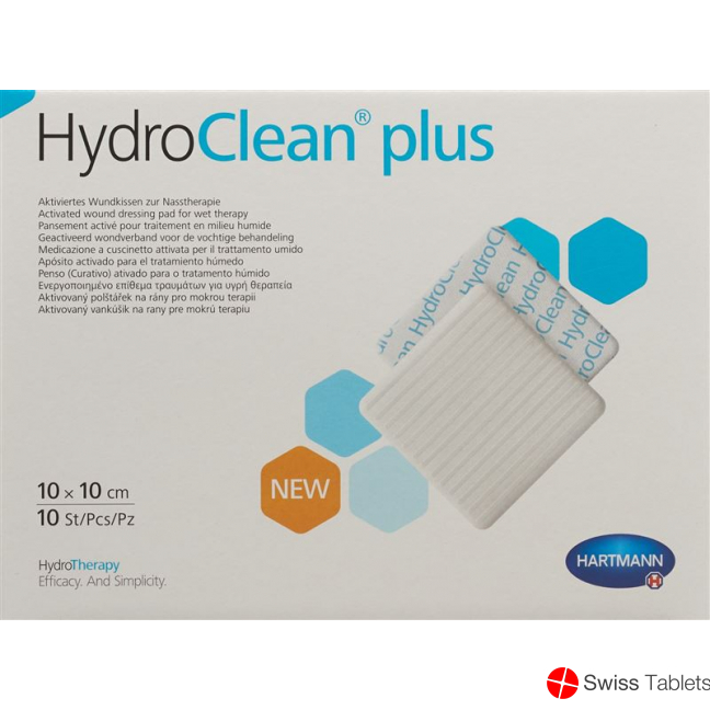 Hydroclean Plus Wundkissen 10x10cm 10 Stück buy online