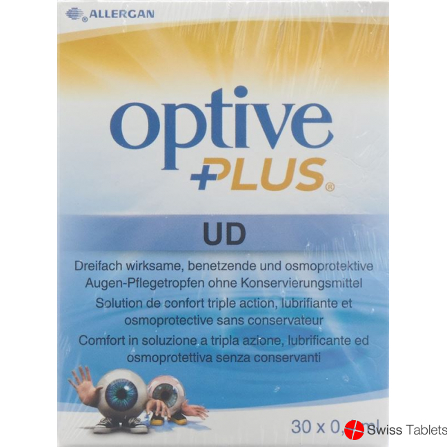 Optive Plus UD eye care drops 30 Monodos 0.4 ml