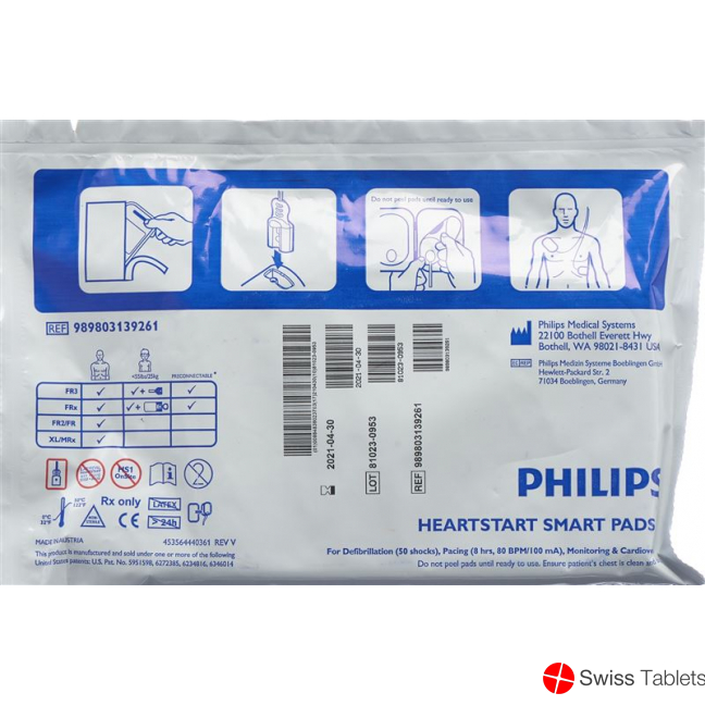 Philips Heartstart Frx Smart Padsii electrode ca buy online