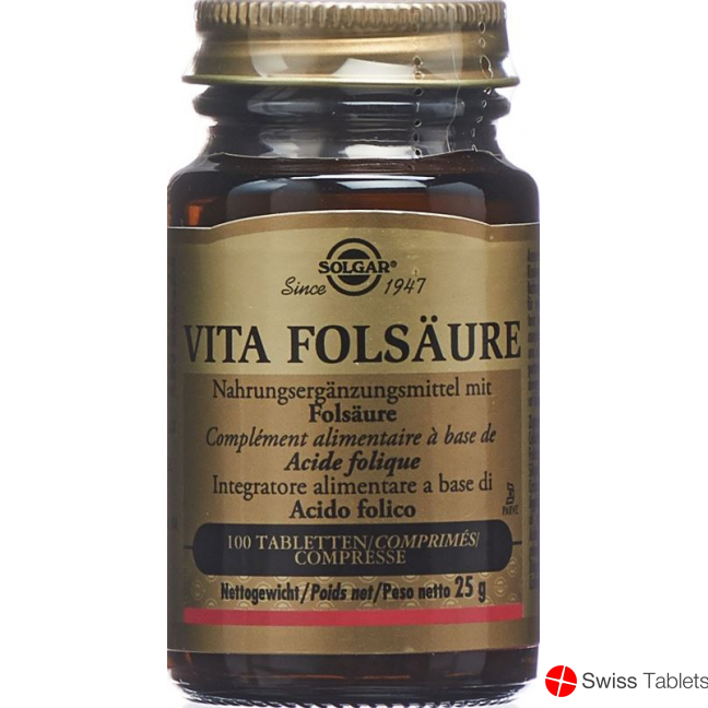 Solgar Vita Folsäure Tabletten 100 Stück buy online
