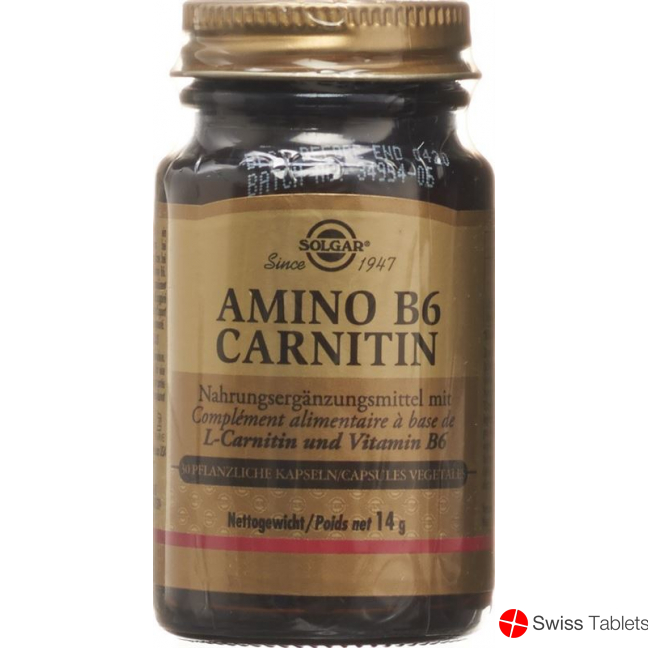 Solgar Amino B6 Carnitin Kapseln 30 Stück buy online