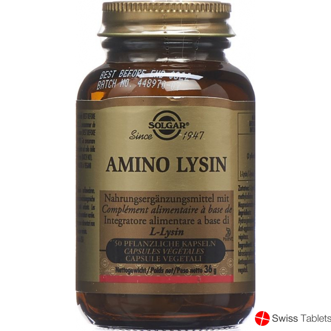 Solgar Amino Lysin Kapseln 50 Stück buy online