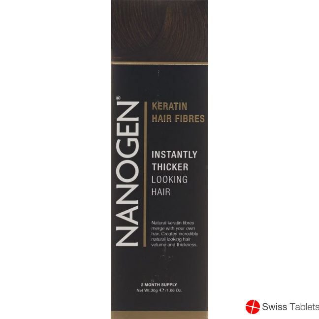 Nanogen Thickening Fibers dark brown 30g