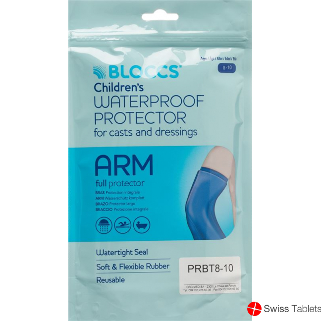 Bloccs bath and shower water protection for the arm 20-33 / 53cm child