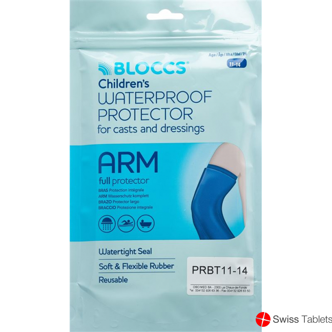 Bloccs bath and shower water protection for the arm 20-33 / 66cm child