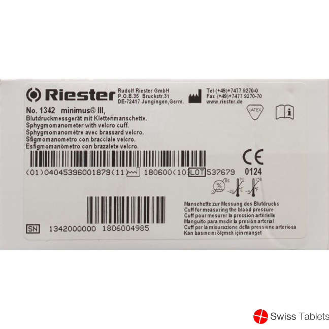 Riester Minimus III sphygmomanometer