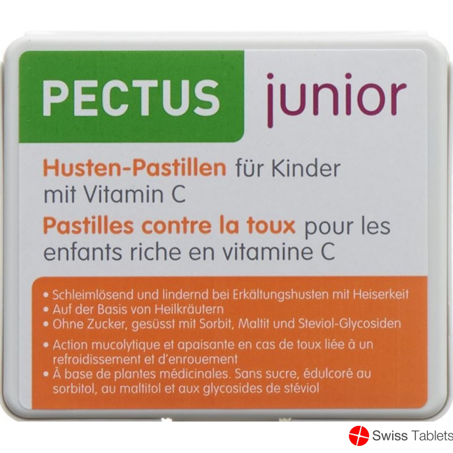 Pectus Junior cough drops for children with vitamin C Ds 24 pcs