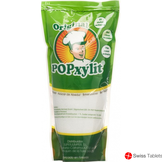 POPxylit original birch sugar from Finnish birch Ds 500 g