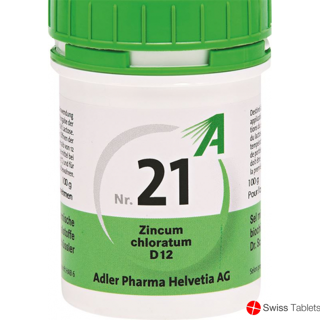 Adler Schüssler NR21 Zincum chloratum tbl D 12 100 g