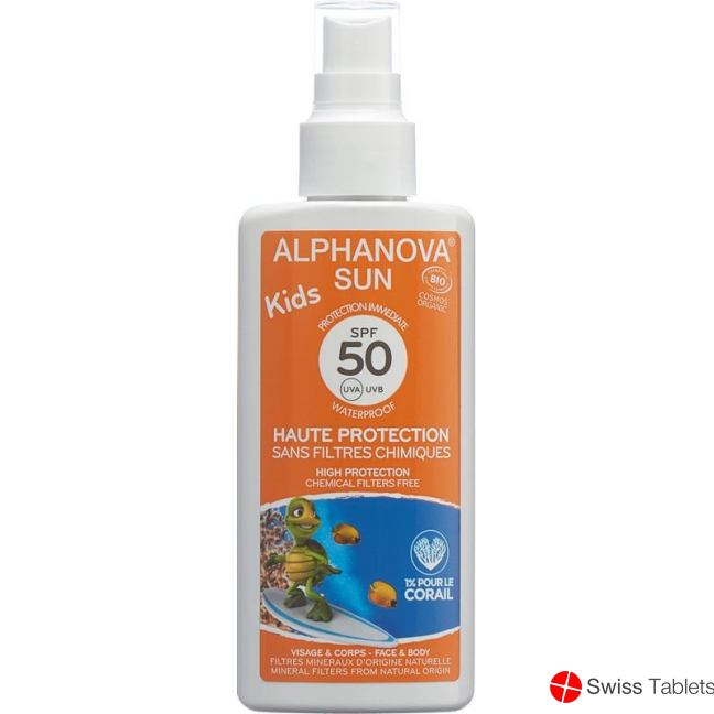 Alpha Nova SUN Spray Kid bio SPF50 without nanoparticles 125 ml