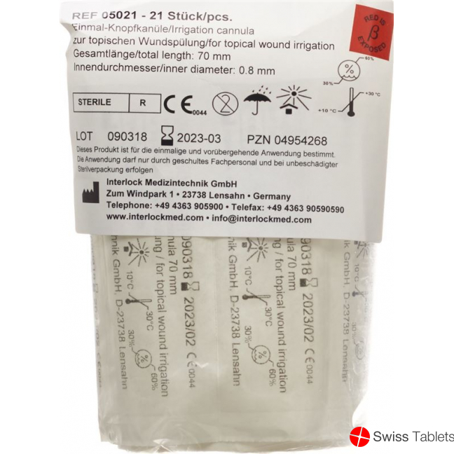 Fh Knopfkanüle Einweg 0.8x70mm Steril 21 Stück buy online