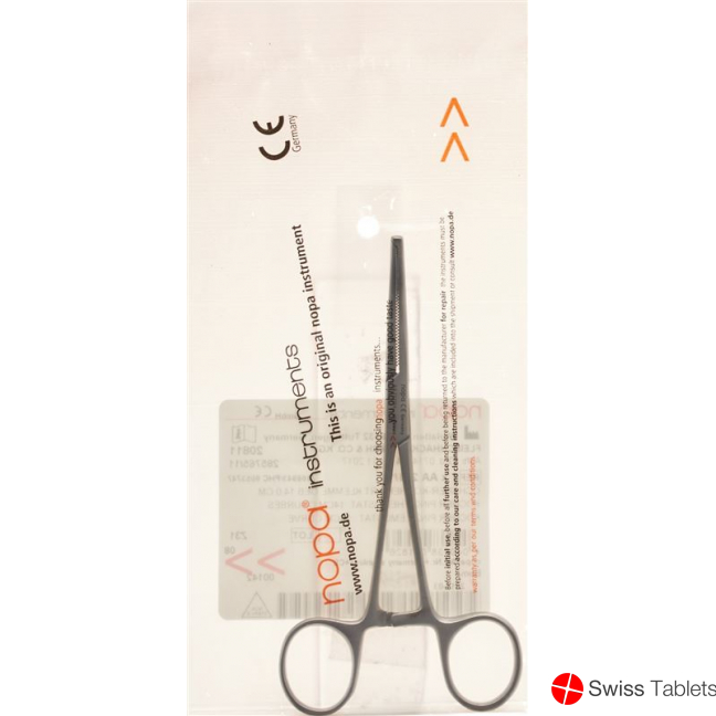 Nopa artery clamp Kocher Ochsner 14cm curved buy online