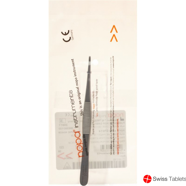 Nopa tweezers anatomically narrow 14.5cm buy online