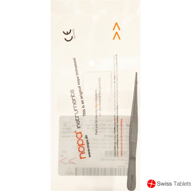 Nopa surgical tweezers narrow 13cm buy online