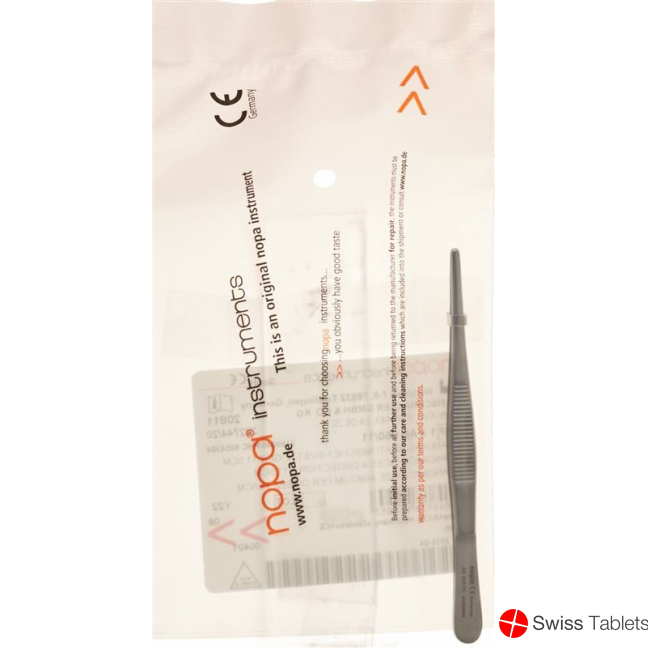 Nopa Tweezers Standard Anatomical 11.5cm buy online