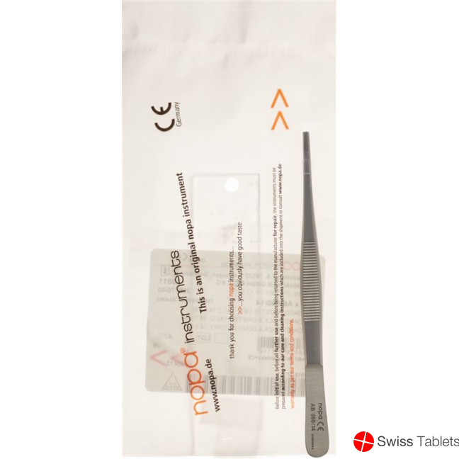 Nopa Tweezers Standard Surgical 14.5cm buy online