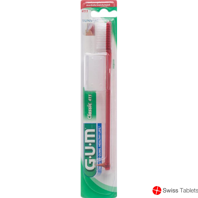 GUM SUNSTAR CLASSIC toothbrush full soft row 4