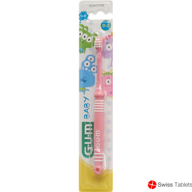 assorted GUM SUNSTAR baby toothbrush 0-2 years