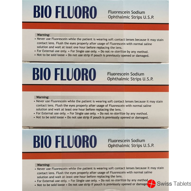 Biofluoro fluorescein Ophthalmic Strips 300 pcs Biofluoro fluorescein Ophthalmic Strips 300 pcs