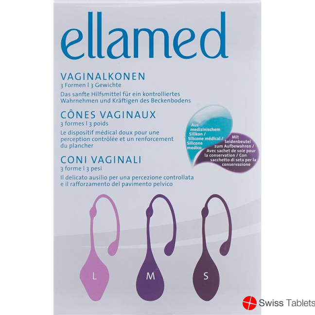 ellamed Vaginal 3 forms / 3 3 unit weights
