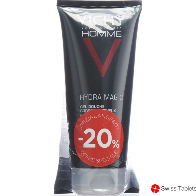 Vichy Homme Duo Shower Gel Hydra Mag C 2x 200ml buy online