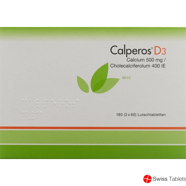 Calperos D3 Lutschtabl mint Ds 180 pcs