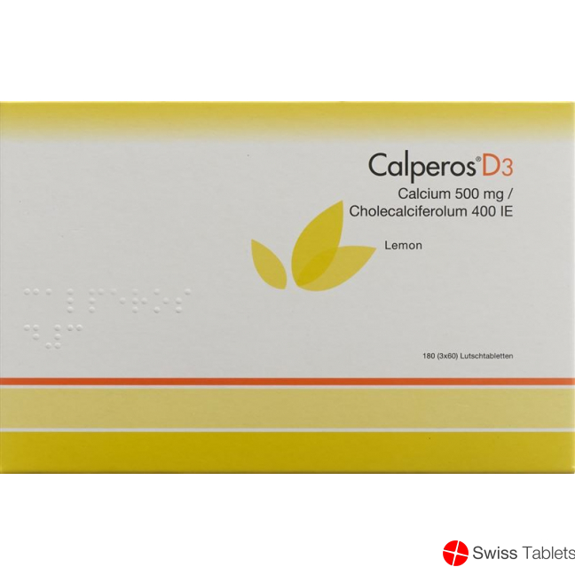 Calperos D3 Lutschtabl lemon Ds 180 pcs