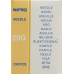 Nipro disposable needles 0.9x70mm 20Gx2 3/4 yellow 100 pcs