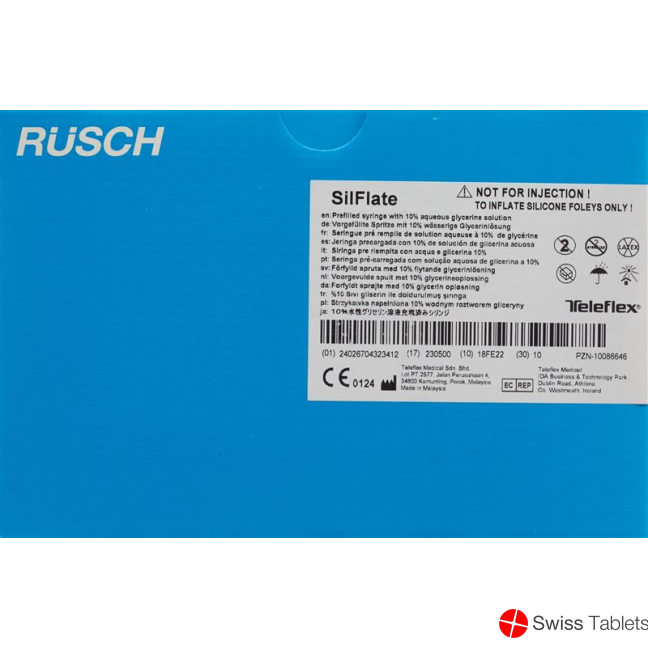 Rüsch Silflate Vorgef Spri 10% Waess Glycer 10 Stück buy online
