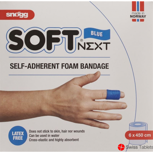 Snögg soft patch Next 6cmx4.5m blue