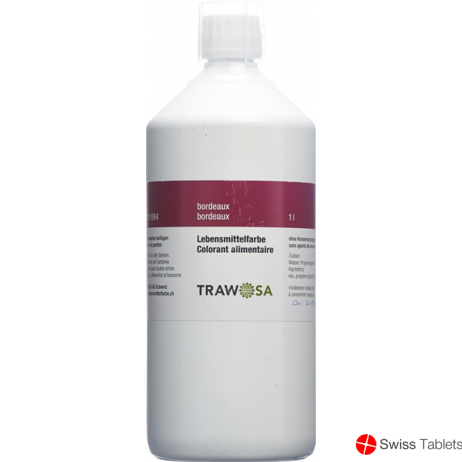 Trawosa food dye bordeaux 1000 ml