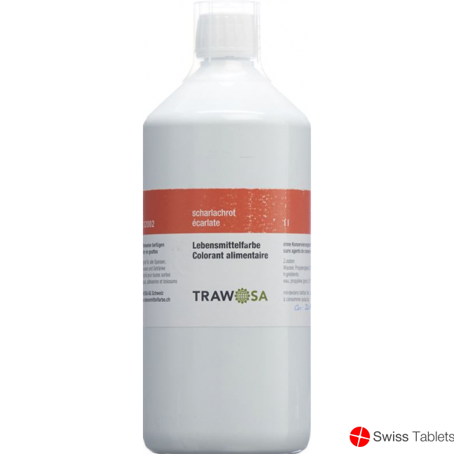 1000 Trawosa food dye scarlet ml