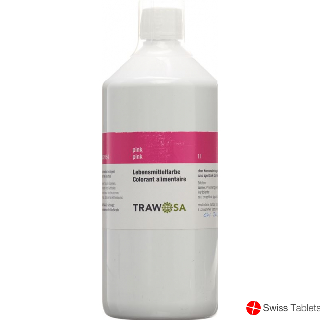 Trawosa food color pink 1000 ml