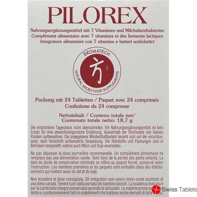 PILOREX Bromatech Tabs Blist 24 pcs